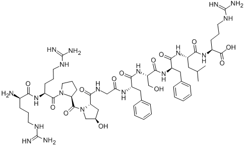 D-ARG-ARG-PRO-HYP-GLY-PHE-SER-D-PHE-LEU-ARG CAS#: 135701-67-6