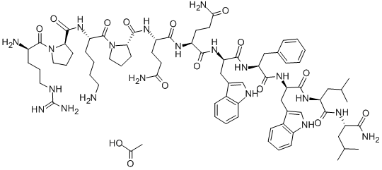 D-ARG-D-PRO-LYS-PRO-GLN-GLN-D-TRP-PHE-D-TRP-LEU-LEU-NH2 ACETATE SALT CAS#: 143077-65-0