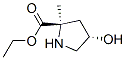 D-Proline, 4-hydroxy-2-methyl-, ethyl ester, trans- (9CI) CAS#: 142824-25-7
