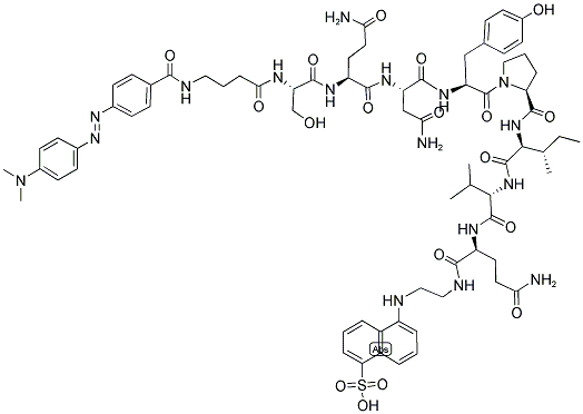 DABCYL-GAMMA-ABU-SER-GLN-ASN-TYR-PRO-ILE-VAL-GLN-EDANS CAS#: 127134-13-8