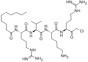 DECANOYL-ARG-VAL-LYS-ARG-CHLOROMETHYLKETONE CAS#: 150113-99-8
