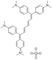 DIMETHYL[4-[1,7,7-TRIS(4-DIMETHYLAMINOPHENYL)-2,4,6-HEPTATRIENYLIDENE]-2,5-CYCLOHEXADIEN-1-YLIDENE]AMMONIUM PERCHLORATE CAS#: 34411-77-3
