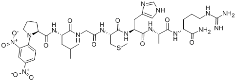 DNP-PRO-LEU-GLY-CYS(ME)-HIS-ALA-D-ARG-NH2 CAS#: 145224-98-2
