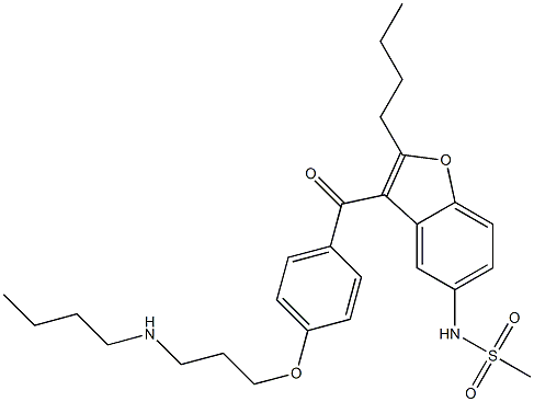 Desbutyl Dronedarone Hydrochloride CAS#: 141626-35-9