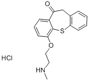 Dibenzo(b,f)thiepin-10(11H)-one, 6-(2-(methylamino)ethoxy)-, hydrochlo ride CAS#: 125981-95-5