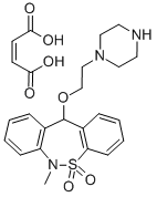 Dibenzo(c,f)(1,2)thiazepine, 6,11-dihydro-6-methyl-11-(2-(1-piperaziny l)ethoxy)-, 5,5-dioxide,(Z)-2-butenedioate (1:1) CAS#: 155444-13-6