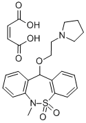Dibenzo(c,f)(1,2)thiazepine, 6,11-dihydro-6-methyl-11-(2-(1-pyrrolidin yl)ethoxy)-, 5,5-dioxide(Z)-2-butenedioate (1:1) CAS#: 155444-09-0