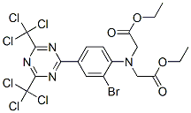 Diethyl N-[2-bromo-4-[4,6-bis(trichloromethyl)-1,3,5-triazin-2-yl]phenyl]iminodiacetate CAS#: 115168-69-9