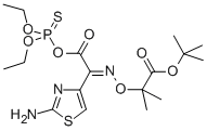 Diethyl thiophosphoryl-(Z)-2-(2-aminothiazol-4-yl)-2-(tert-butoxycarbonyl)isopropoxyiminoacetate CAS#: 162208-28-8