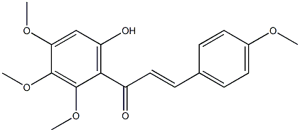 (E)-1-(6-hydroxy-2,3,4-triMethoxyphenyl)-3-(4-Methoxyphenyl)prop-2-en-1-one CAS#: 3877-67-6