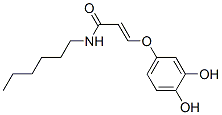 (E)-3-(3,4-Dihydroxyphenoxy)-N-hexylpropenamide CAS#: 136944-37-1