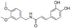 (E)-3-(3,4-Dihydroxyphenyl)-N-(3,4-dimethoxybenzyl)propenamide CAS#: 136944-23-5