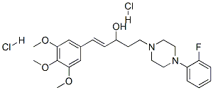 (E)-5-[4-(2-fluorophenyl)piperazin-1-yl]-1-(3,4,5-trimethoxyphenyl)pen t-1-en-3-ol dihydrochloride CAS#: 37151-52-3