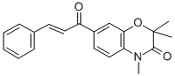 (E)-7-(1-Oxo-3-phenyl-2-propenyl)-2,2,4-trimethyl-2H-1,4-benzoxazin-3( 4H)-one CAS#: 123172-58-7