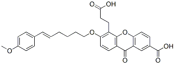 (E)-7-Carboxy-3-((6-(4-methoxyphenyl)-5-hexenyl)oxy)-9-oxo-9H-xanthene -4-propanoic acid CAS#: 148291-65-0