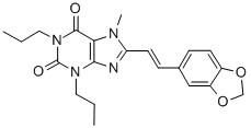 (E)-7-Methyl-8-(3,4-methylenedioxystyryl)-1,3-dipropylxanthine CAS#: 151539-62-7