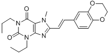 (E)-8-(2-(1,4-Benzodioxan-6-yl)vinyl)-7-methyl-1,3-dipropylxanthine CAS#: 151539-60-5