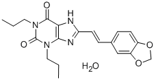 (E)-8-(3,4-Methylenedioxystyryl)-1,3-dipropylxanthine hydrate CAS#: 151539-61-6