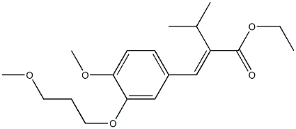 (E)-Ethyl 2-(4-Methoxy-3-(3-Methoxypropoxy)benzylidene)-3-Methylbutanoate CAS#: 387356-94-7