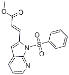 (E)-Methyl 3-(1-(phenylsulfonyl)-1H-pyrrolo[2,3-b]pyridin-2-yl)acrylate CAS#: 282734-70-7