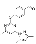ETHANONE, 1-[4-[[4-(3,5-DIMETHYL-1H-PYRAZOL-1-YL)-6-METHYL-2-PYRIMIDINYL]OXY]PHENYL]- CAS#: 312308-96-6