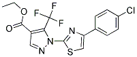 ETHYL 1-[4-(4-CHLOROPHENYL)-1,3-THIAZOL-2-YL]-5-(TRIFLUOROMETHYL)-1H-PYRAZOLE-4-CARBOXYLATE CAS#: 159885-63-9