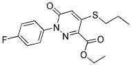 ETHYL 1-(4-FLUOROPHENYL)-6-OXO-4-(PROPYLSULFANYL)-1,6-DIHYDRO-3-PYRIDAZINECARBOXYLATE CAS#: 339096-26-3