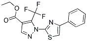 ETHYL 1-(4-PHENYL-1,3-THIAZOL-2-YL)-5-(TRIFLUOROMETHYL)-1H-PYRAZOLE-4-CARBOXYLATE CAS#: 159885-61-7
