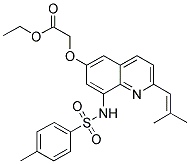 ETHYL 2-[2-(2-METHYL-1-PROPENYL)-6-QUINOLYLOXY-8-P-TOLUENESULFONAMIDO)ACETATE CAS#: 316124-90-0