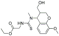 ETHYL 2-(([[3-(HYDROXYMETHYL)-8-METHOXY-3,4-DIHYDRO-2H-CHROMEN-4-YL](METHYL)AMINO]CARBOTHIOYL) AMINO)ACETATE CAS#: 303148-56-3