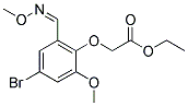 ETHYL 2-(4-BROMO-2-METHOXY-6-[(METHOXYIMINO)METHYL]PHENOXY)ACETATE CAS#: 338416-59-4