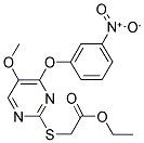 ETHYL 2-([5-METHOXY-4-(3-NITROPHENOXY)-2-PYRIMIDINYL]SULFANYL)ACETATE CAS#: 338423-44-2