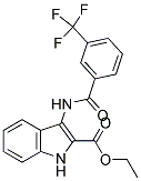 ETHYL 3-([3-(TRIFLUOROMETHYL)BENZOYL]AMINO)-1H-INDOLE-2-CARBOXYLATE CAS#: 338968-28-8
