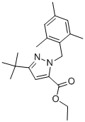 ETHYL 3-TERT-BUTYL-1-(2,4,6-TRIMETHYLBENZYL)-1H-PYRAZOLE-5-CARBOXYLATE CAS#: 306936-99-2