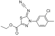 ETHYL 4-(3-CHLORO-4-METHYLPHENYL)-5-CYANAMIDE-4,5-DIHYDRO-1,3,4-THIADIAZOLE-2-CARBOXYLATE CAS#: 148367-89-9