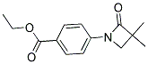 ETHYL 4-(3,3-DIMETHYL-2-OXO-1-AZETANYL)BENZENECARBOXYLATE CAS#: 341965-86-4