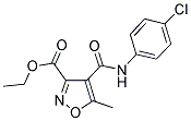 ETHYL 4-[(4-CHLOROANILINO)CARBONYL]-5-METHYL-3-ISOXAZOLECARBOXYLATE CAS#: 134889-04-6