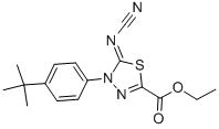 ETHYL 4-(4-TERT-BUTYLPHENYL)-5-CYANAMIDE-4,5-DIHYDRO-1,3,4-THIADIAZOLE-2-CARBOXYLATE CAS#: 148367-92-4