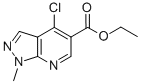 ETHYL 4-CHLORO-1-METHYL-1H-PYRAZOLO[3,4-B]PYRIDINE-5-CARBOXYLATE CAS#: 37801-57-3