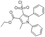 ETHYL 4-(CHLOROSULFONYL)-2-METHYL-1,5-DIPHENYL-1H-PYRROLE-3-CARBOXYLATE CAS#: 306936-29-8