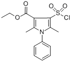 ETHYL 4-(CHLOROSULFONYL)-2,5-DIMETHYL-1-PHENYL-1H-PYRROLE-3-CARBOXYLATE CAS#: 306936-28-7