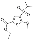 ETHYL 4-(ISOPROPYLSULFONYL)-5-(METHYLTHIO)THIOPHENE-2-CARBOXYLATE CAS#: 175202-73-0