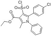 ETHYL 5-(4-CHLOROPHENYL)-4-(CHLOROSULFONYL)-2-METHYL-1-PHENYL-1H-PYRROLE-3-CARBOXYLATE, 97 CAS#: 306936-31-2