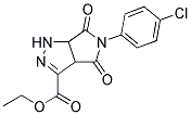 ETHYL 5-(4-CHLOROPHENYL)-4,6-DIOXO-1,3A,4,5,6,6A-HEXAHYDROPYRROLO[3,4-C]PYRAZOLE-3-CARBOXYLATE CAS#: 321522-07-0