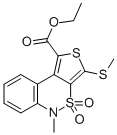 ETHYL 5-METHYL-3-(METHYLTHIO)-4,4-DIOXO-4,5-DIHYDRO-4LAMBDA6-BENZO[C]THIENO[3,4-E][1,2]THIAZINE-1-CARBOXYLATE CAS#: 175276-42-3