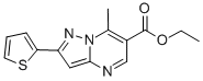 ETHYL 7-METHYL-2-(2-THIENYL)PYRAZOLO[1,5-A]PYRIMIDINE-6-CARBOXYLATE CAS#: 162286-69-3