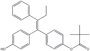 (E/Z)-1-(4-Hydroxyphenyl)-1-[4-(trimethylacetoxy)phenyl]-2-phenylbut-1-ene CAS#: 364635-60-9