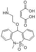 Ethanamine, 2-((6,11-dihydro-6-methyldibenzo(c,f)thiazepin-11-yl)oxy)- N-methyl-, 5,5-dioxide(Z)-2-butenedioate (1:1) CAS#: 155444-07-8