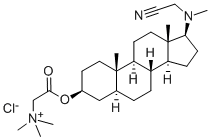 Ethanaminium, 2-(((3-beta,5-alpha,17-beta)-17-((cyanomethyl)methylamin o)androstan-3-yl)oxy)-N,N,N-trimethyl-2-oxo-, chloride CAS#: 126054-44-2