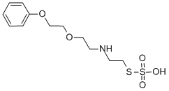Ethanethiol, 2-((2-(2-phenoxyethoxy)ethyl)amino)-, hydrogen sulfate (e ster) CAS#: 39021-03-9